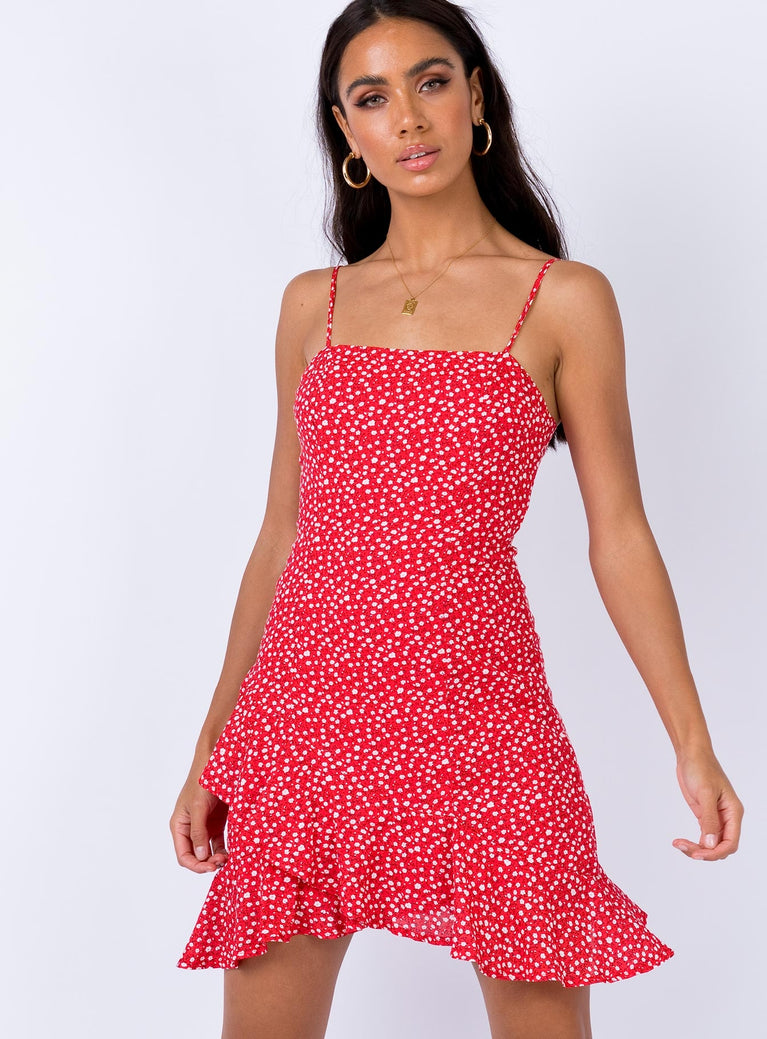 Grasby Mini Dress Red